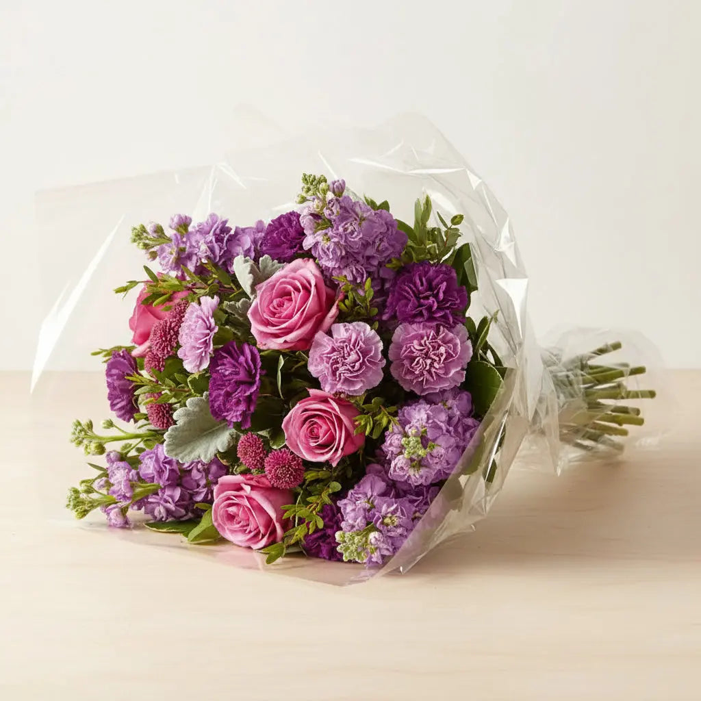 Vibrant Amethyst Garden Flower Bouquet Send Blooms