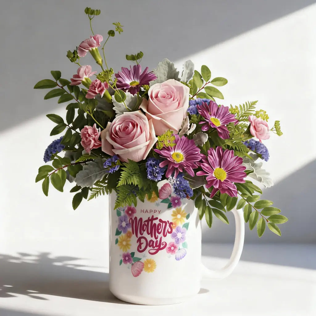 Vibrant Plum & Pink Floral Bouquet Send Blooms