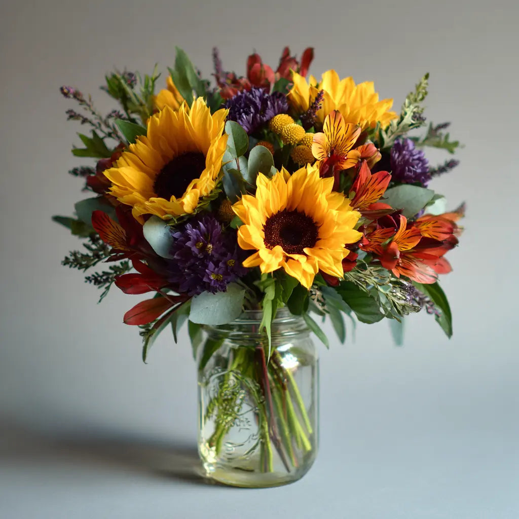 Summer Love in a Mason Jar Send Blooms