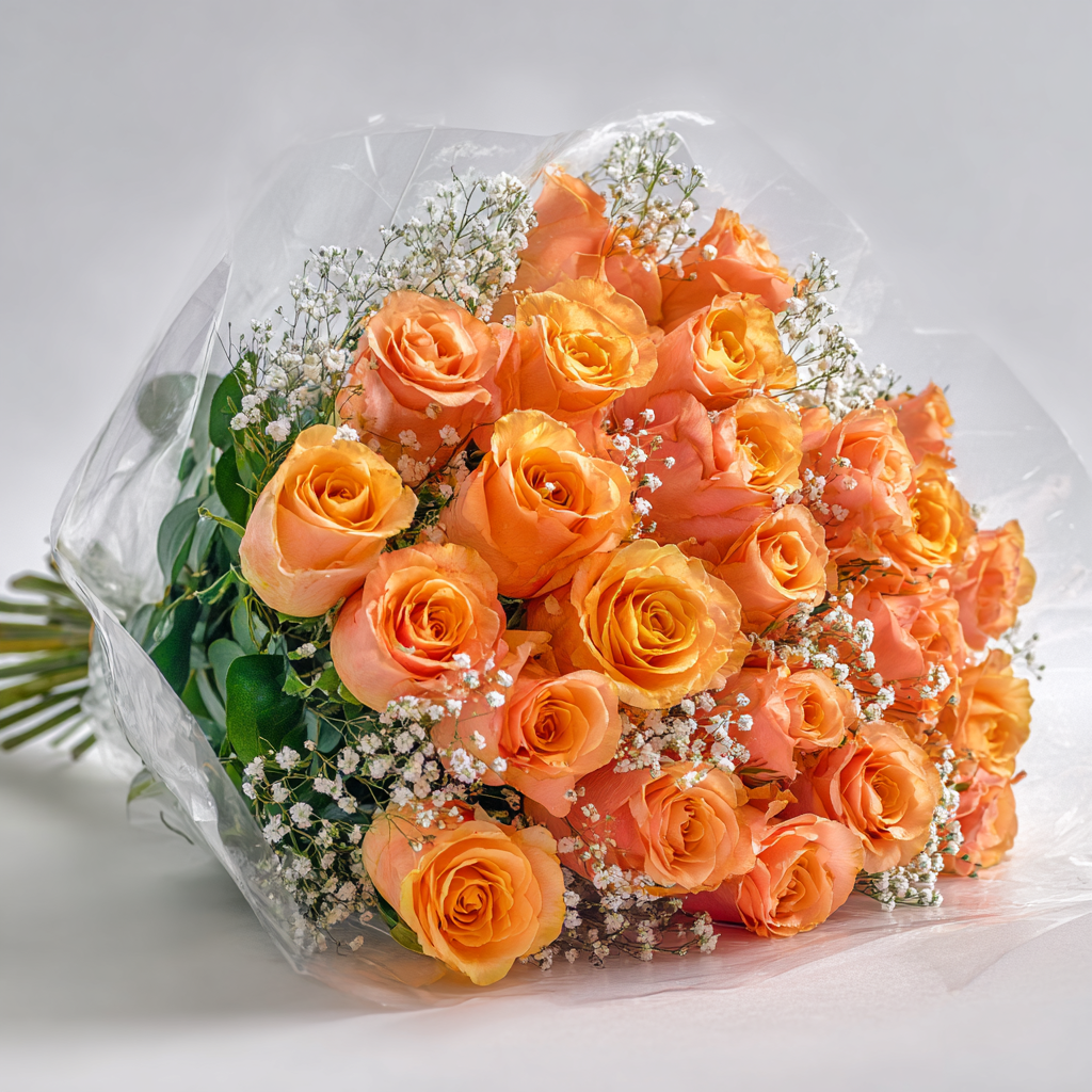 36 Orange Roses Bouquet