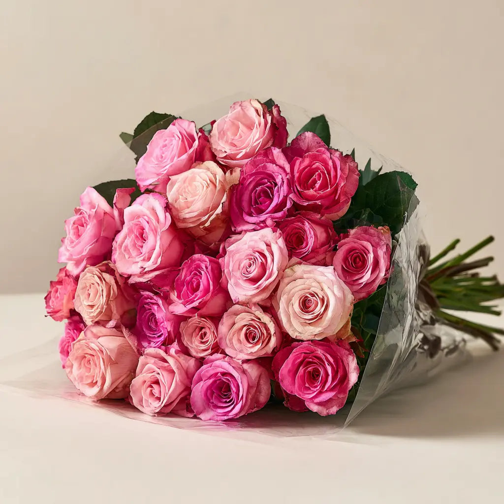 36 Long Stem Pink Roses Bouquet – Perfect Choice for Any Occasion