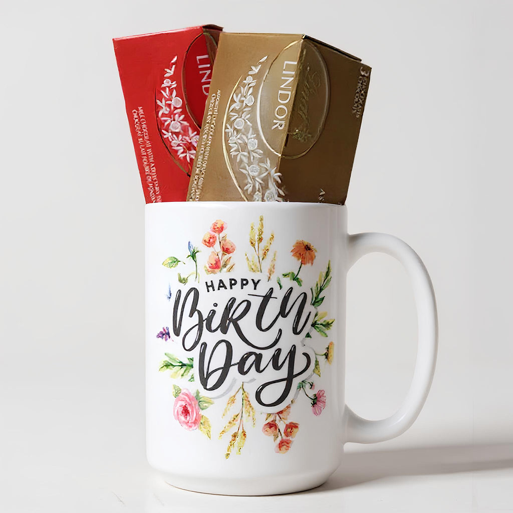 Birthday Gift Set: Birthday Mug & Lindt Chocolate