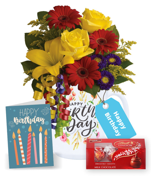 Birthday Flowers in a Mug 2
