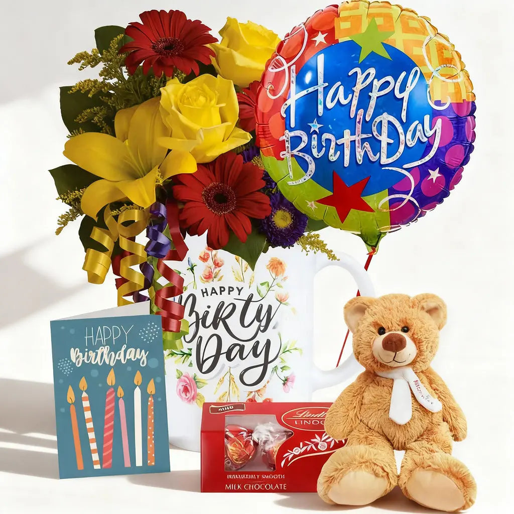 Birthday Flowers in a Mug 4 Send Blooms