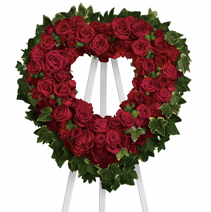 Sacred Heart Flower Arrangement