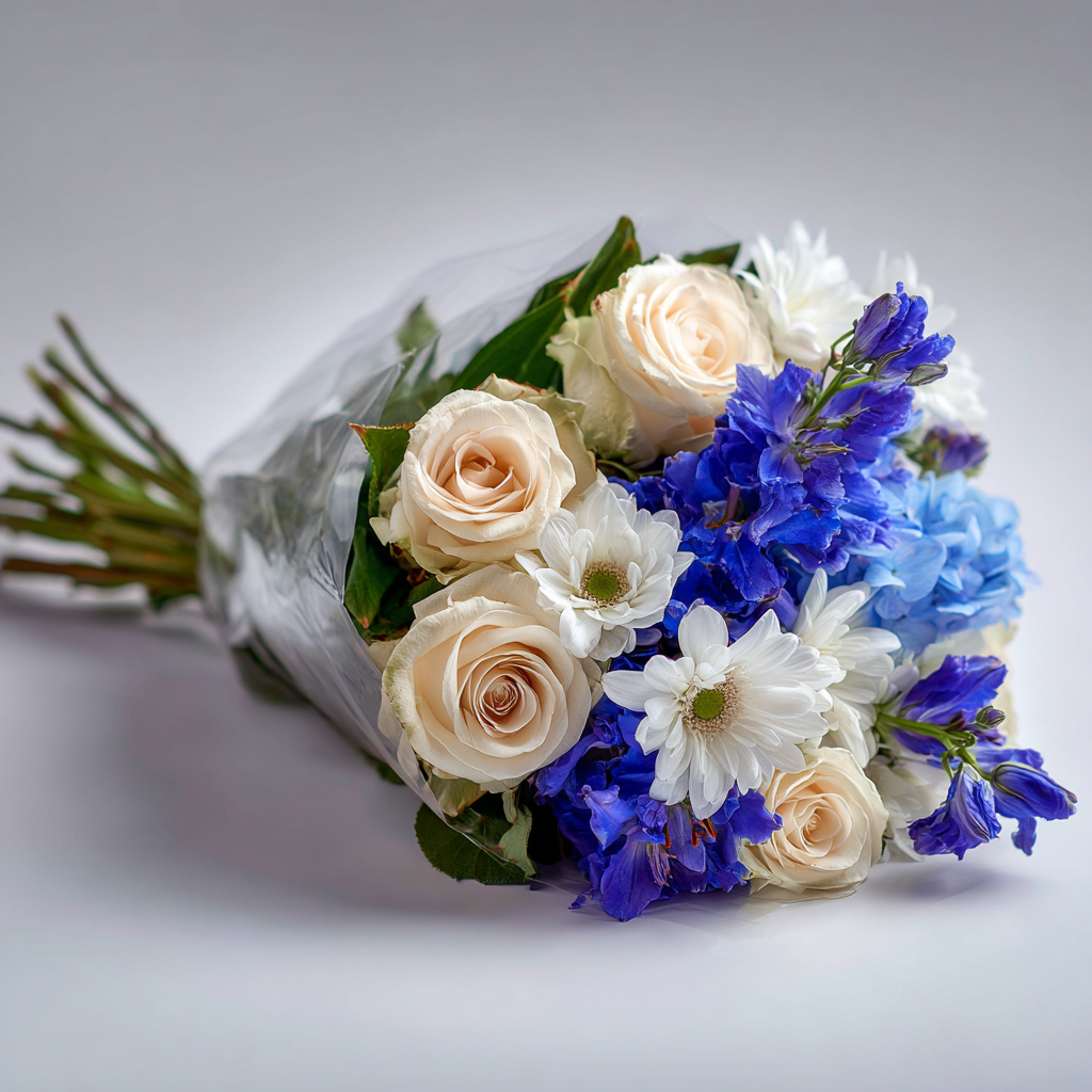 Midnight Blue Flower Bouquet