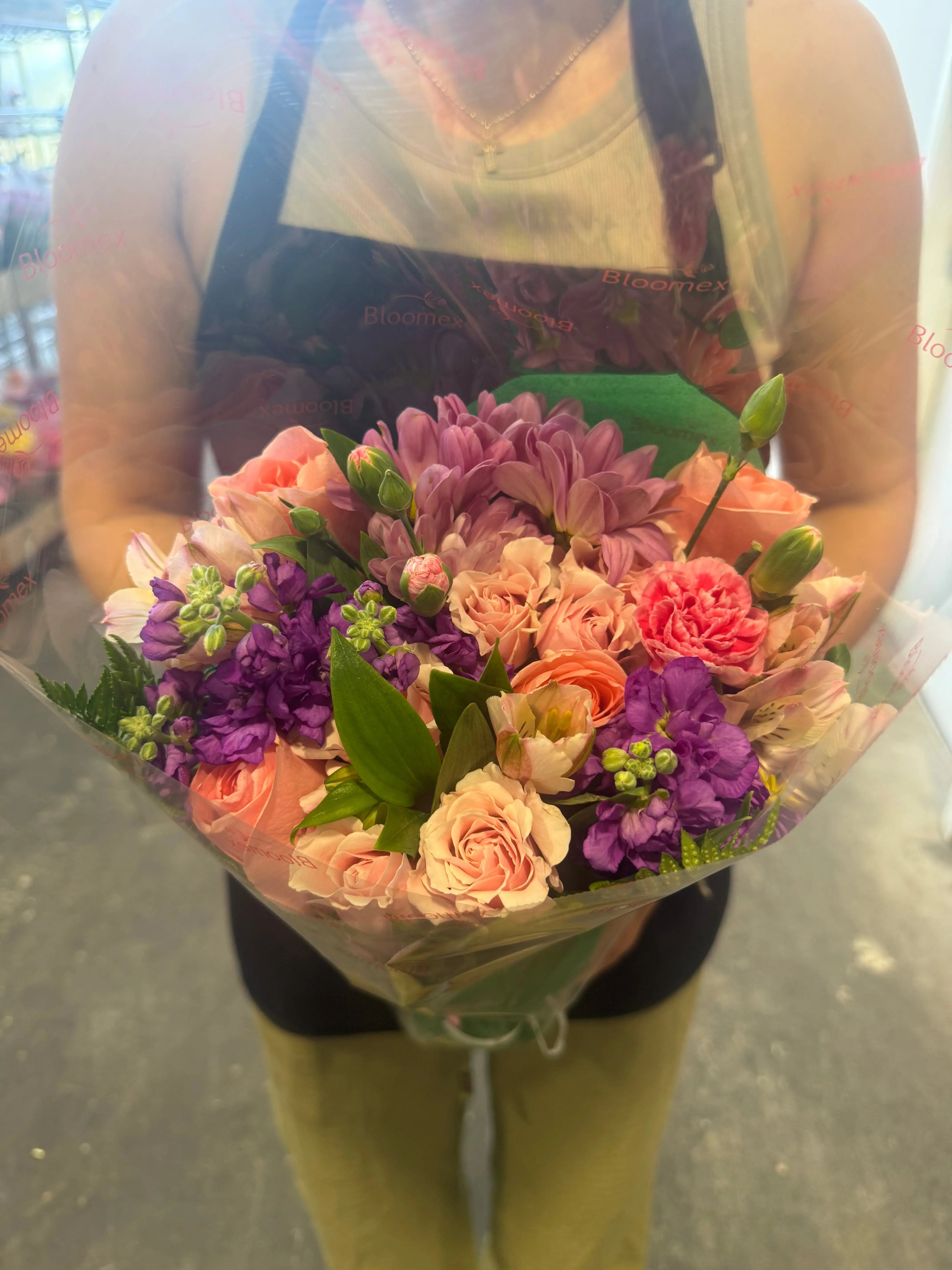 Blush & Purple Floral Bouquet Send Blooms
