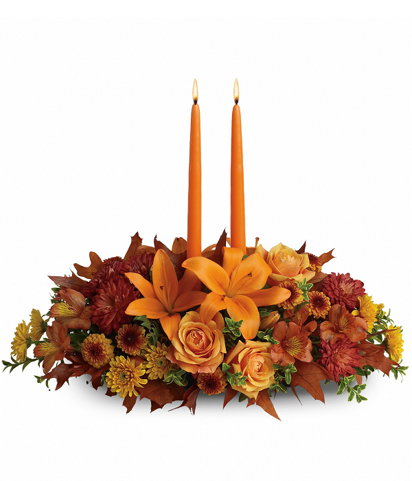 Autumn Harvest Floral Centerpiece Arrangement