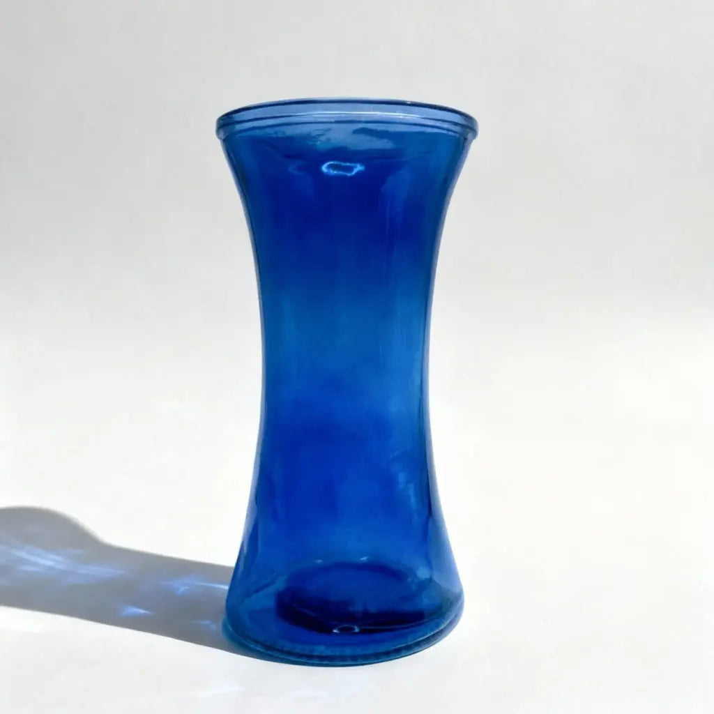 Cerulean Blue Decorative Flower Vase for Home Decor Send Blooms