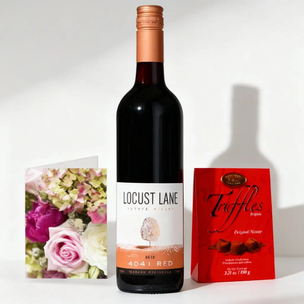 Decadent Red Wine Chocolate Truffles Gift Card Send Blooms