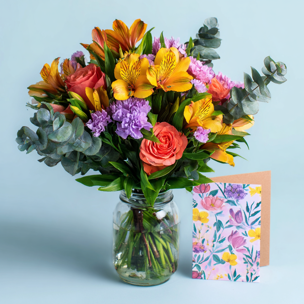 Custom Designed Mason Jar Arrangement 3