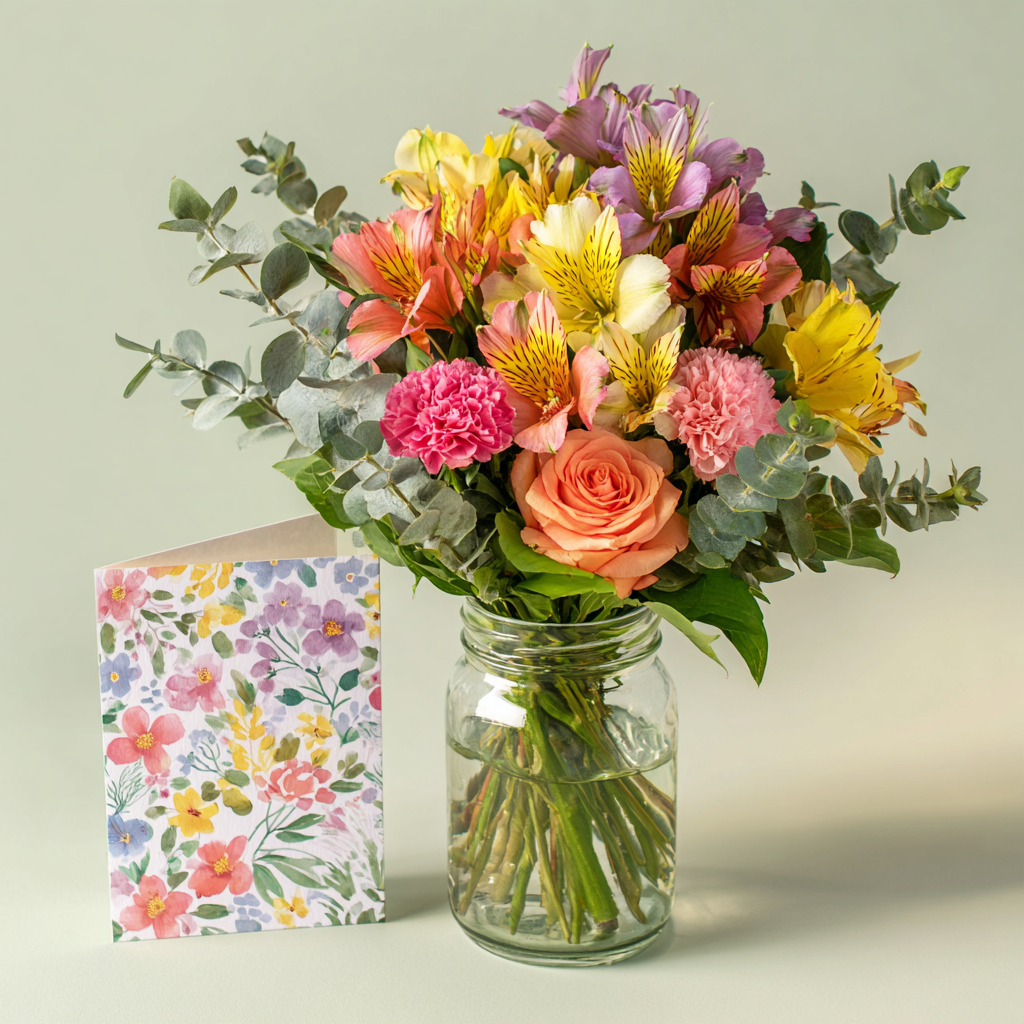 Custom Designed Mason Jar Arrangement 3