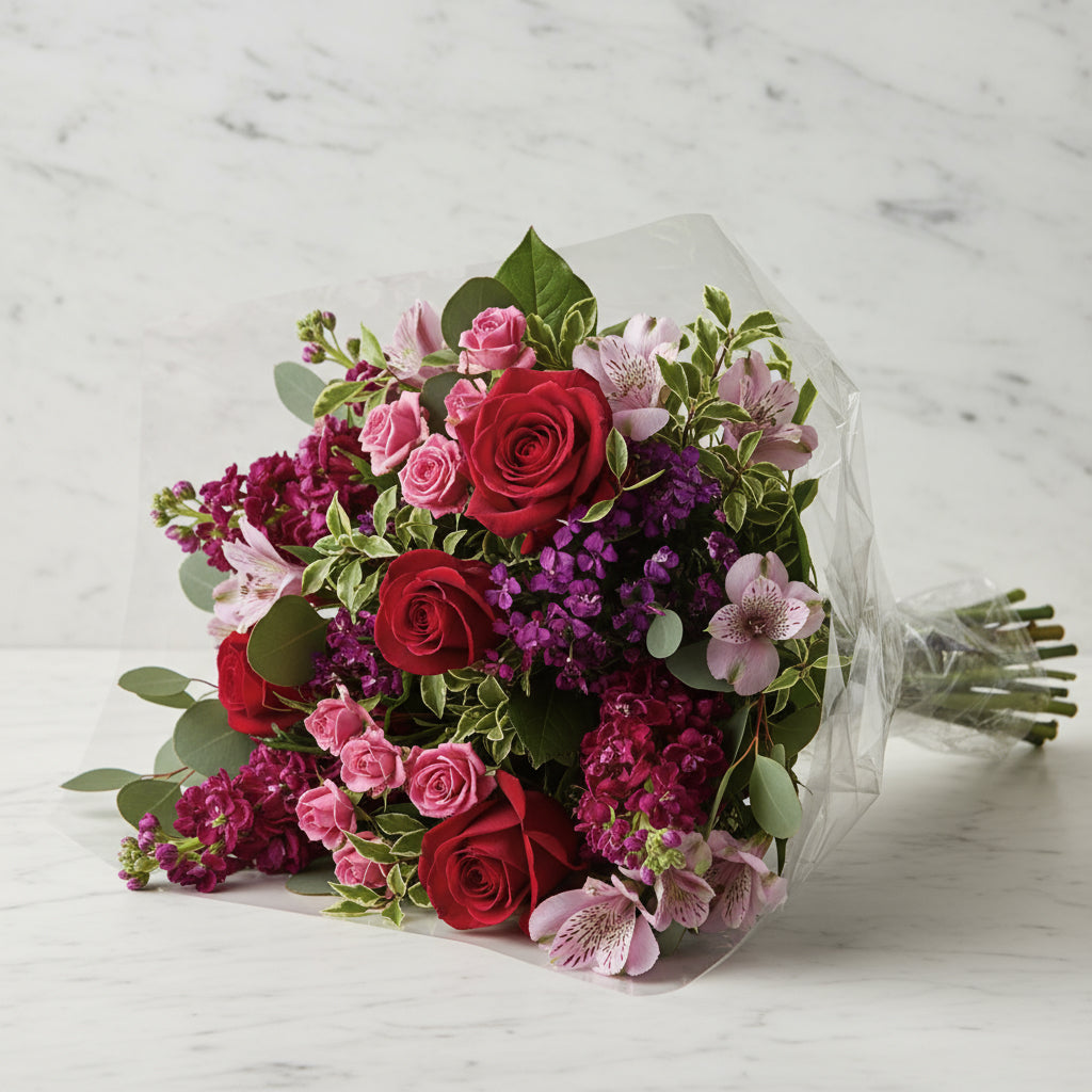 Elegant Pink Posy Flower Bouquet Send Blooms