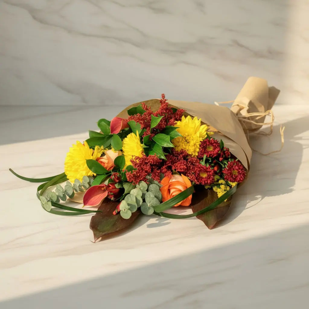 Fall Hand Tied Bouquet Collection 4 Send Blooms