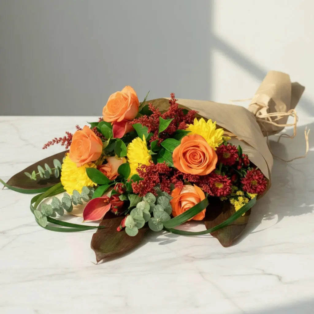 Fall Hand Tied Bouquet Collection 4 Send Blooms