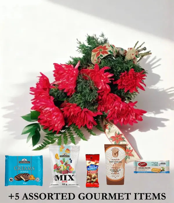 Festive Christmas Embrace & Gourmet Gifts Send Blooms