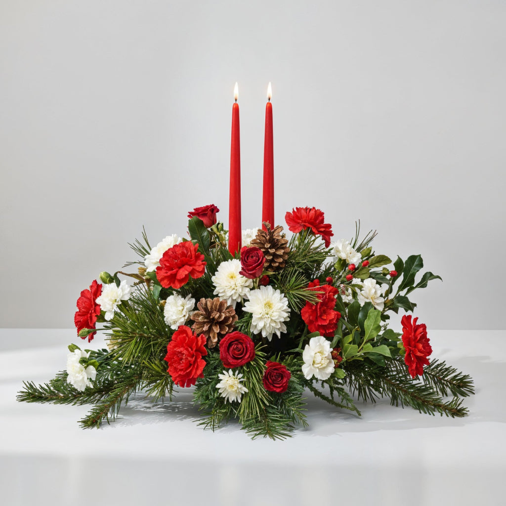 Festive Holiday Table Centerpiece Decoration