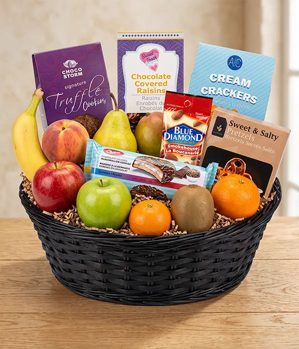 Fruit & Snack Basket Send Blooms