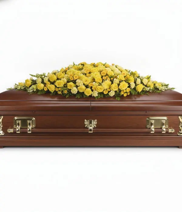 Golden Years Remembered Casket Spray