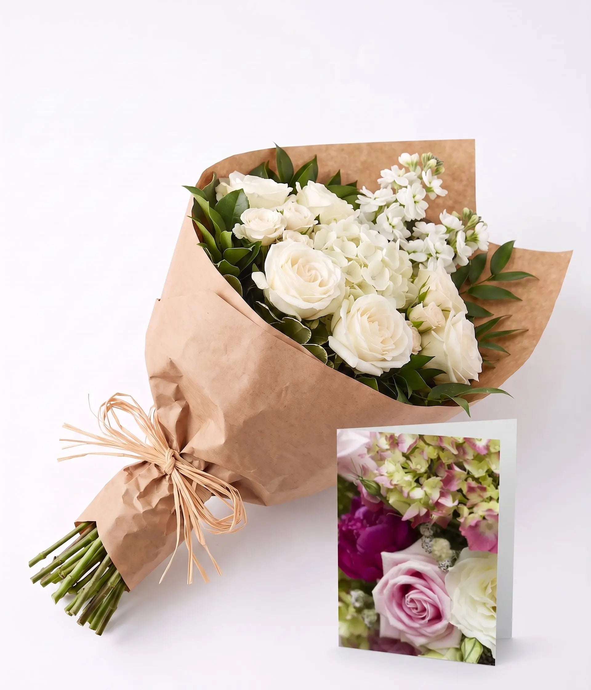 Hand Tied Elegant White Collection 2 Send Blooms