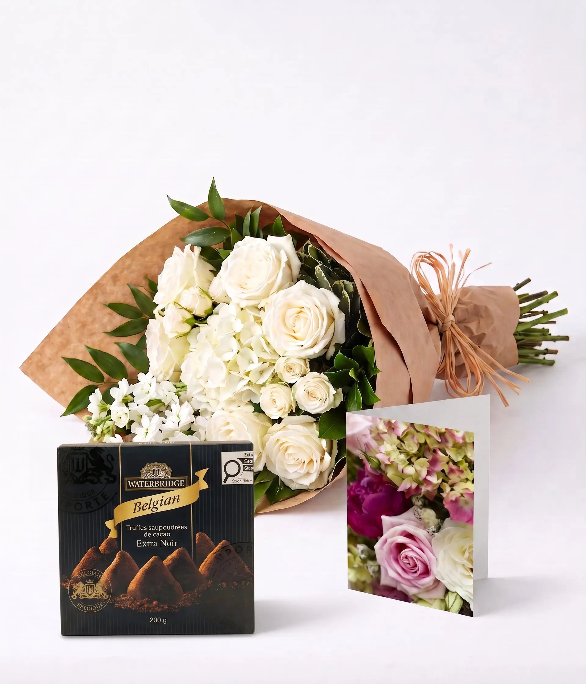 Hand Tied Elegant White Collection 3 Send Blooms