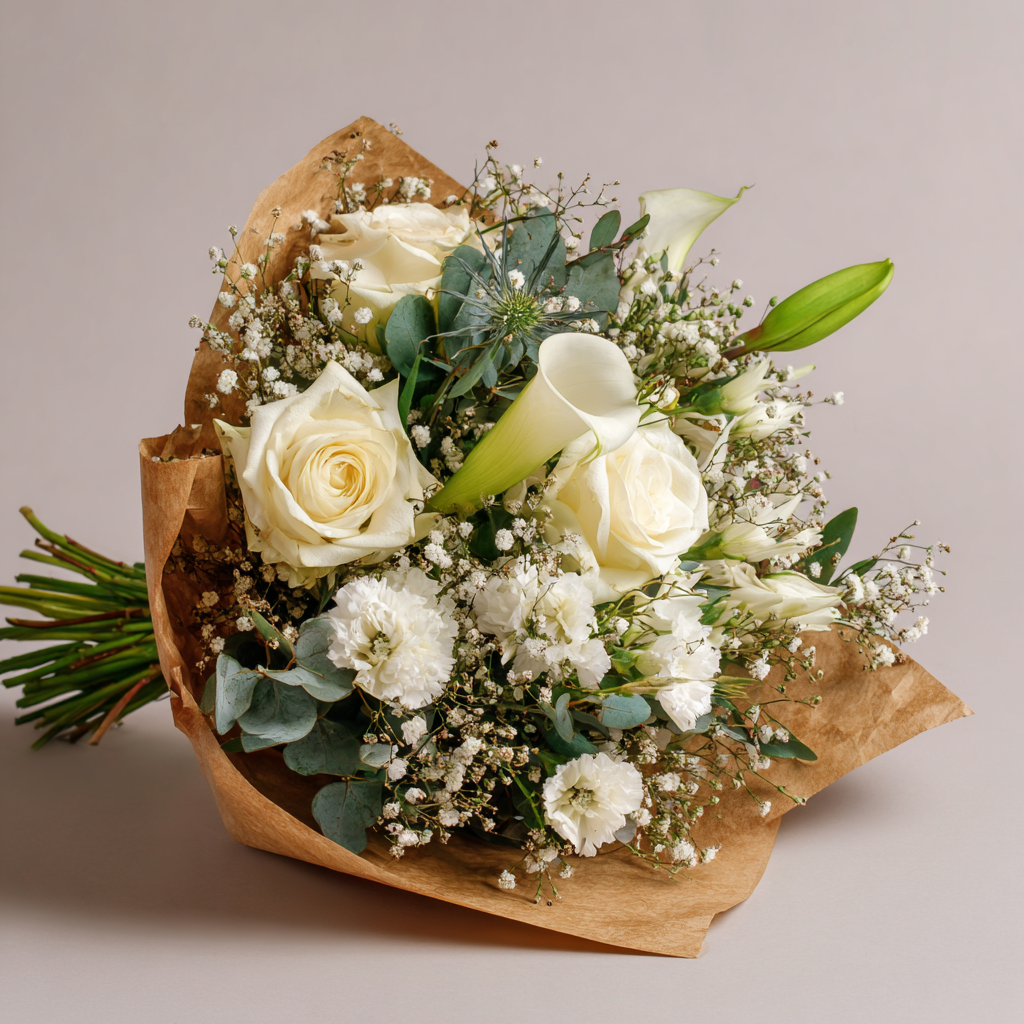 Hand Tied Elegant White Collection 1