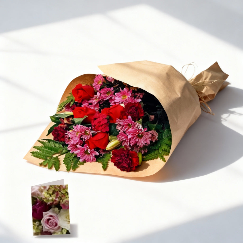 Hand Tied Unique Flower Bouquet for Mom 3 Send Blooms