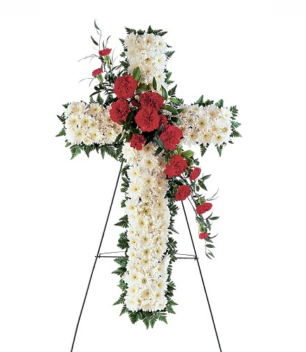 Remember Them Floral Cross Arrangement