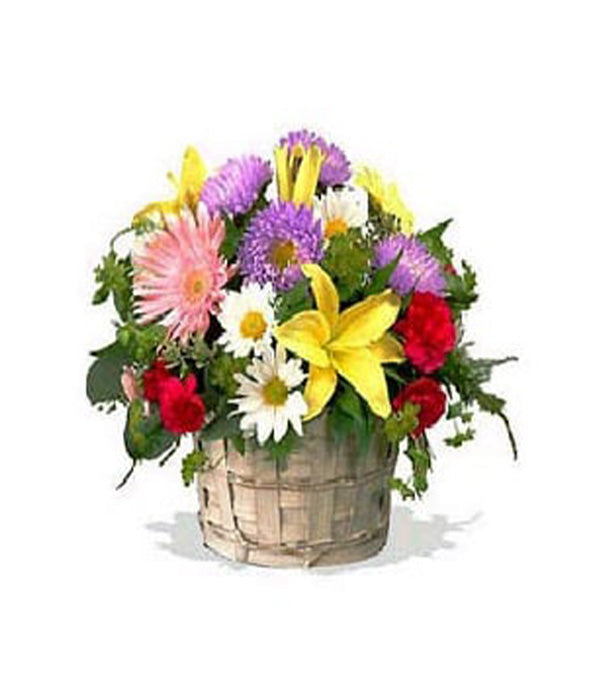 Vibrant Floral Joy Gift Basket
