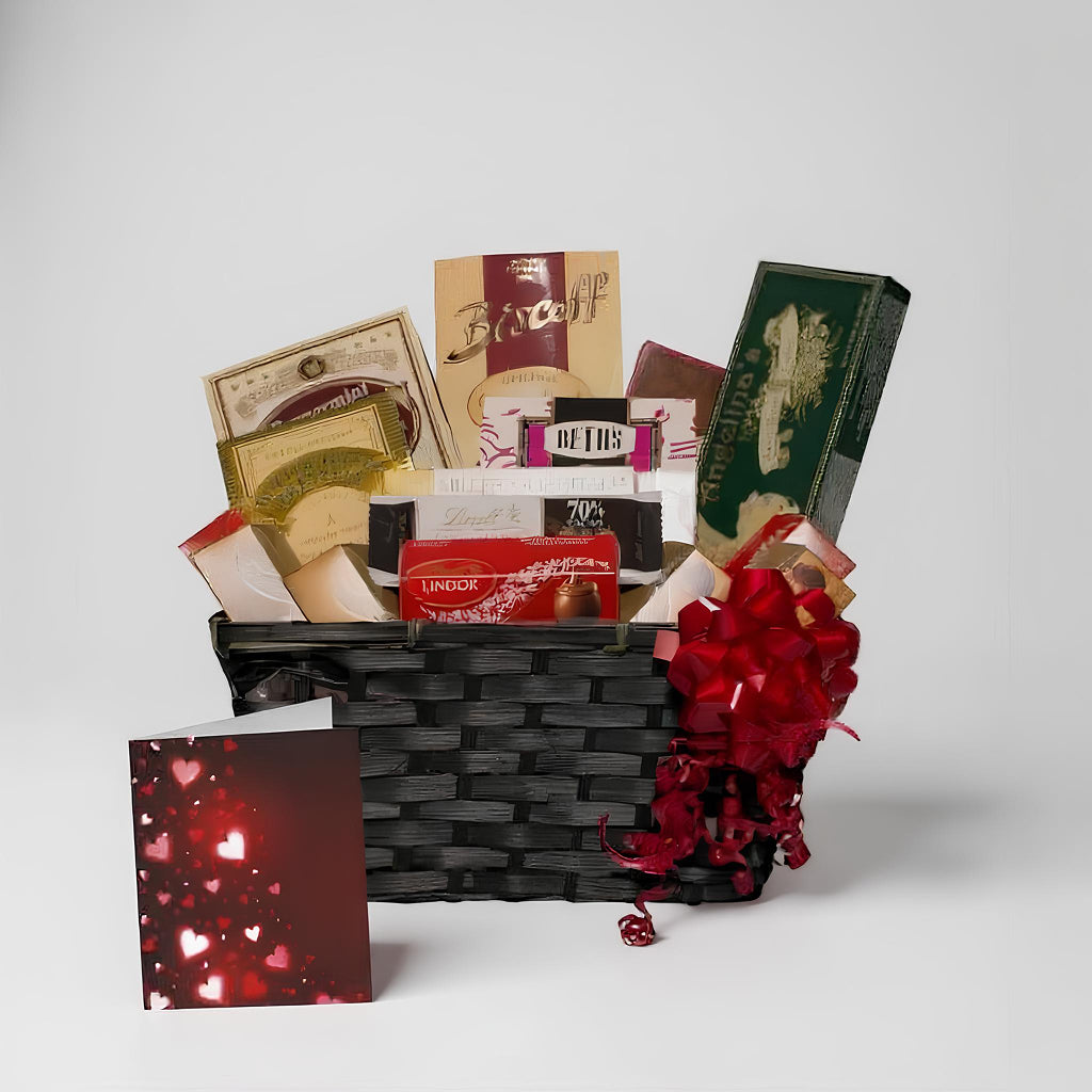 Gift Basket Featuring Lindt Chocolate 4