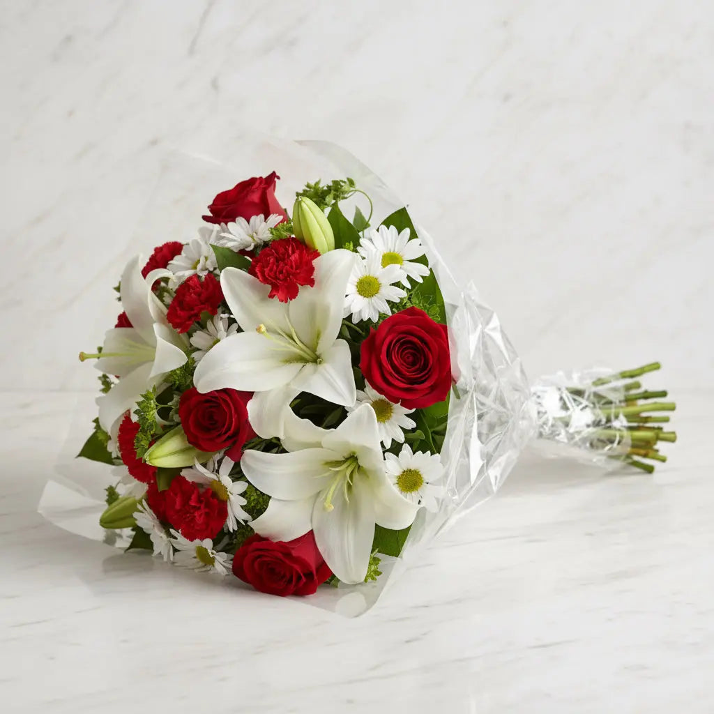 Lily & Rose Lush Bouquet Send Blooms