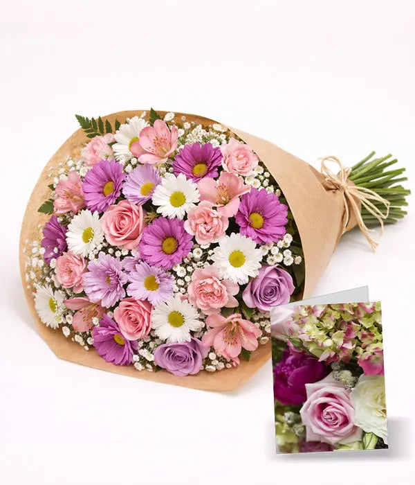 Hand Tied Unique Flower Bouquet for Mom 3 Send Blooms