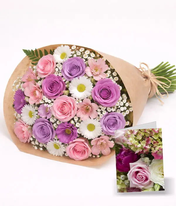 Hand Tied Unique Flower Bouquet for Mom 4 Send Blooms