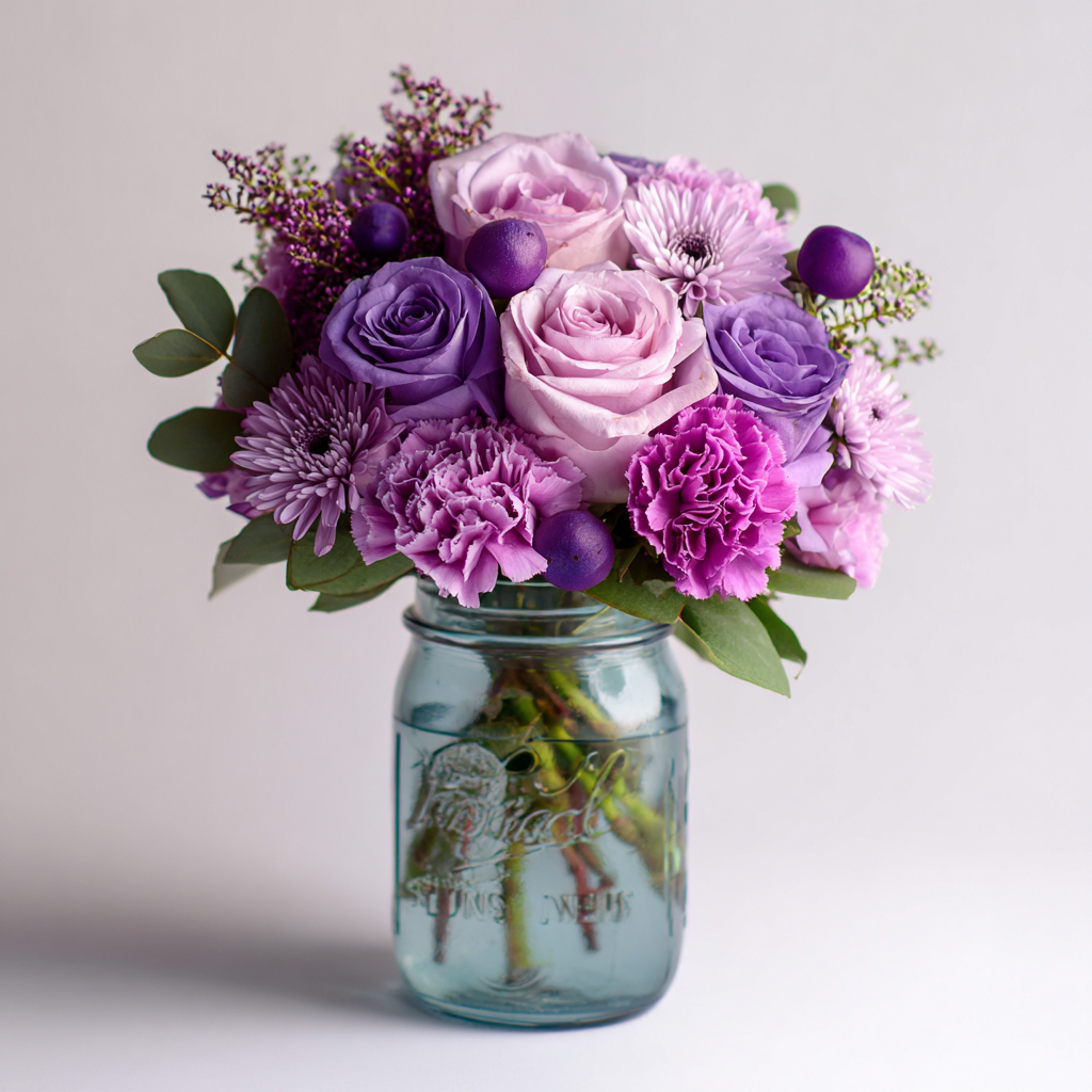 Magenta Magic in a Mason Jar
