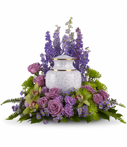 Lavender Meadows Floral Urn Arrangement