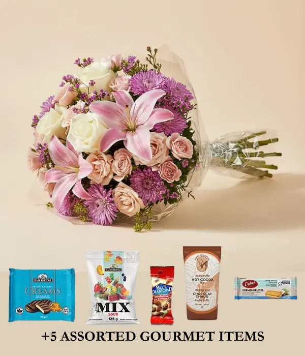 Old Fashioned Feeling Bouquet & Gourmet Gifts Send Blooms