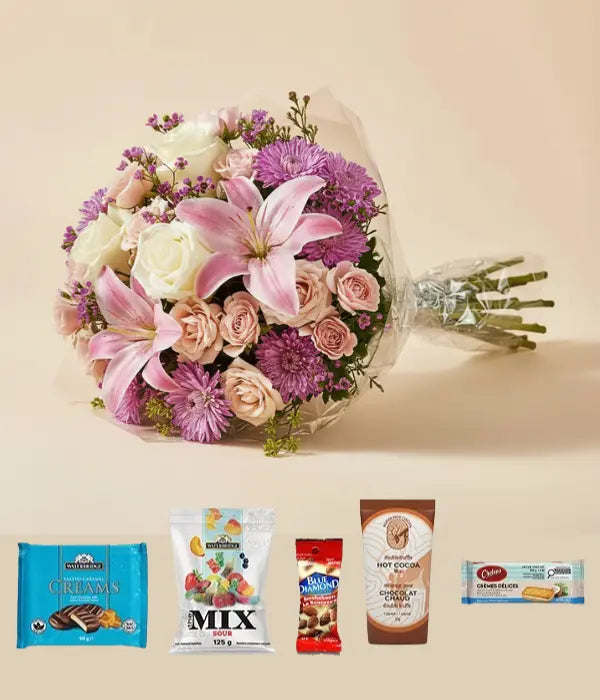 Old Fashioned Feeling Bouquet & Gourmet Gifts Send Blooms