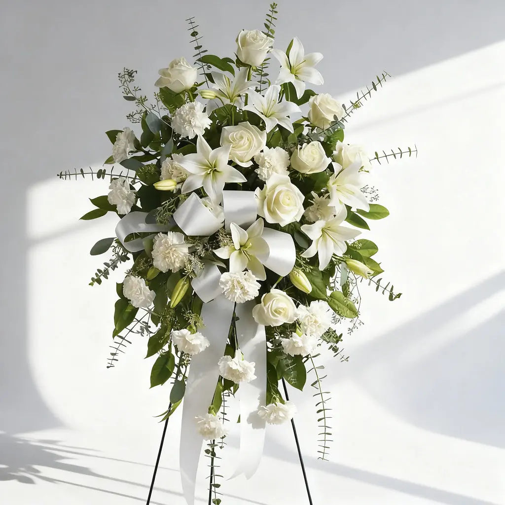 Peace Everlasing Floral Spray Send Blooms