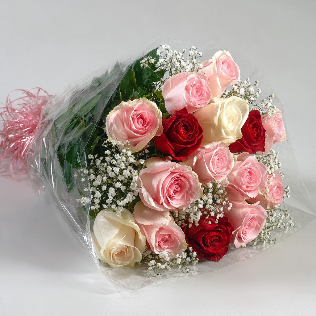 Pink & Red Rose Bouquet