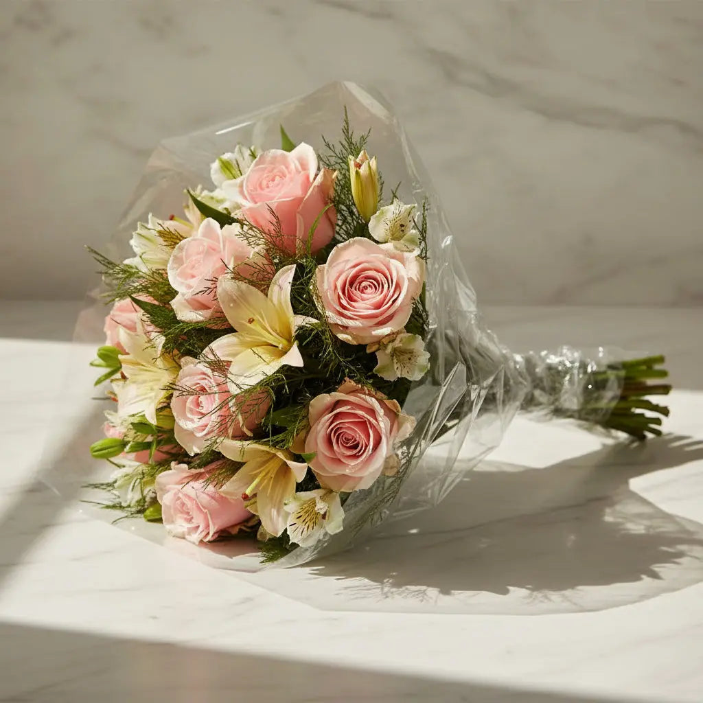 Pink Blushing Bouquet Send Blooms