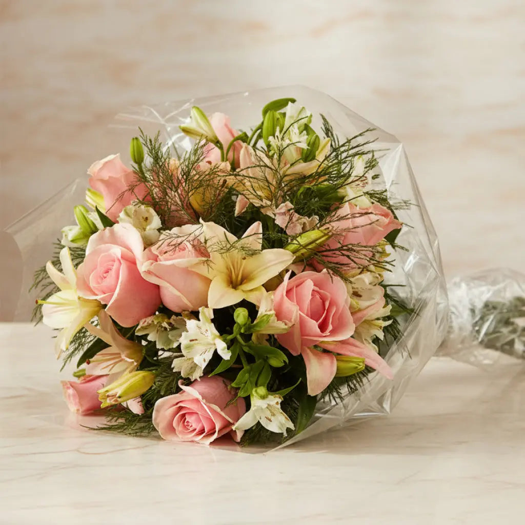 Pink Blushing Bouquet Send Blooms