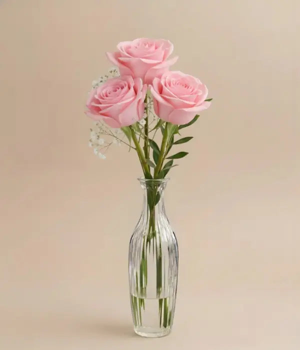 Soft Pink Rose in a Bud Vase Send Blooms