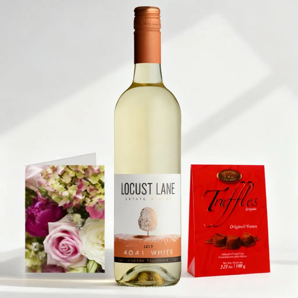 Premium White Wine Truffles Gift Card Send Blooms