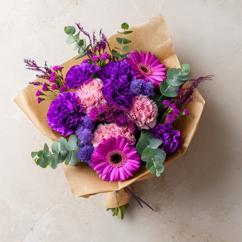 Hand Tied Purple & Pink Collection 1