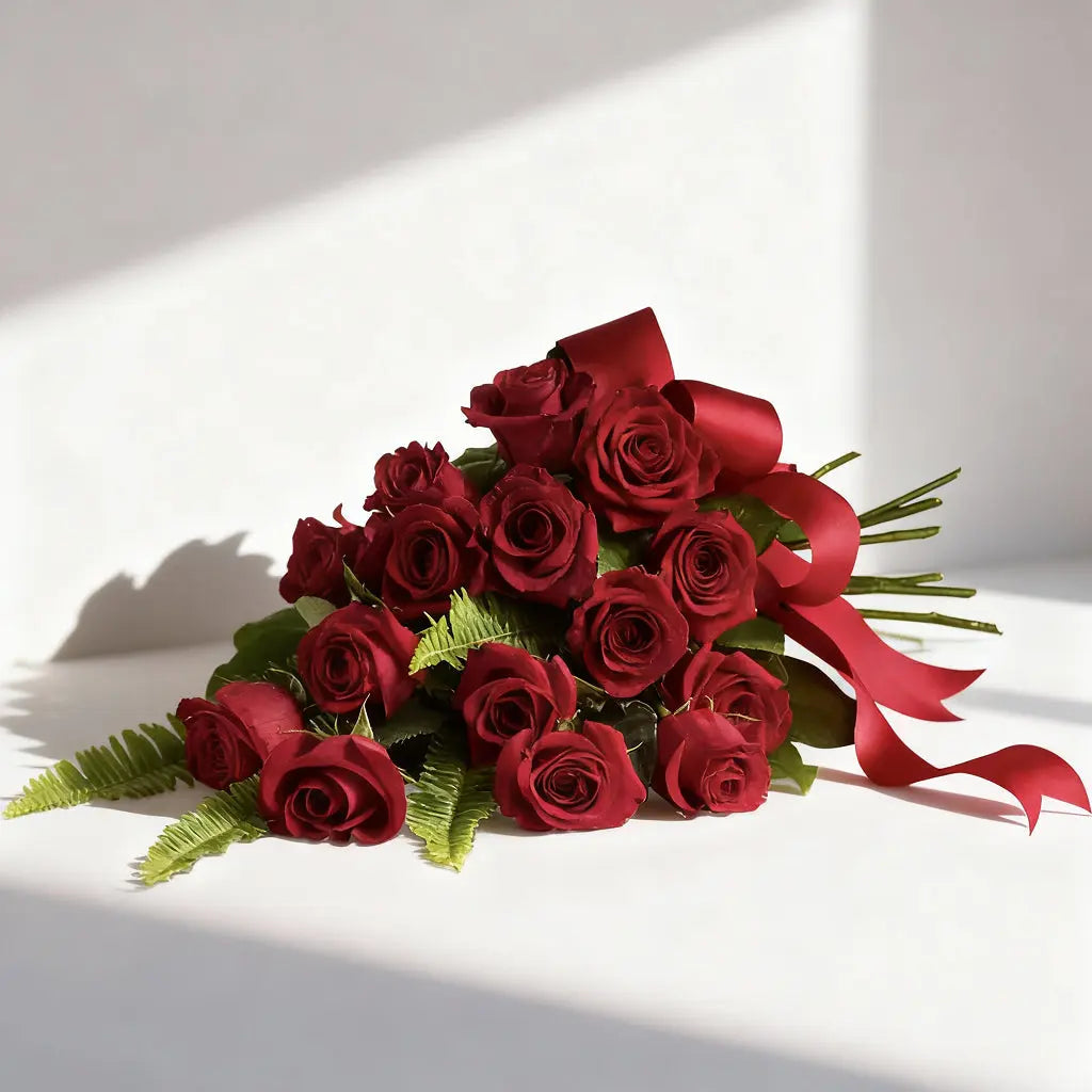 Red Rose Sympathies Bouquet Send Blooms