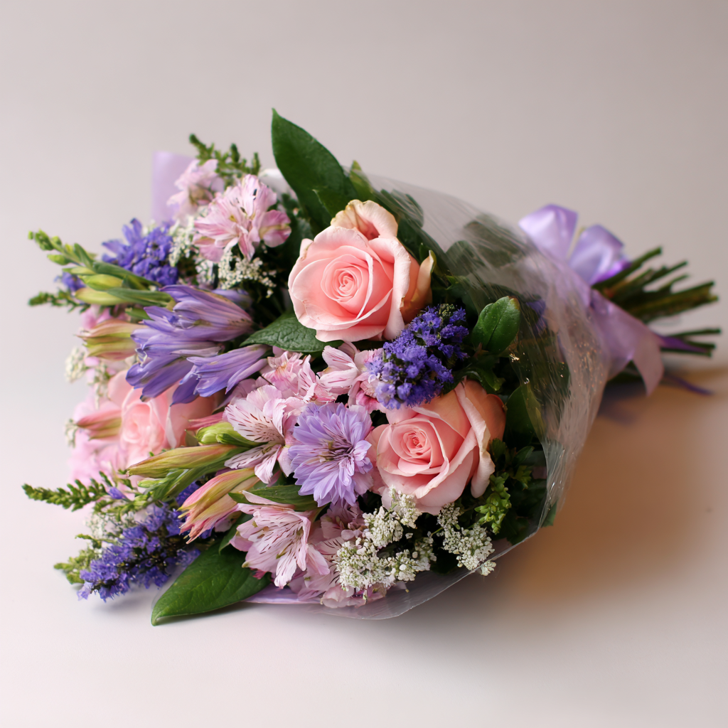 Blush & Purple Floral Bouquet
