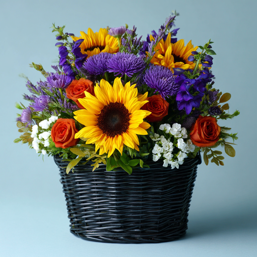 Sunflower Gift Basket