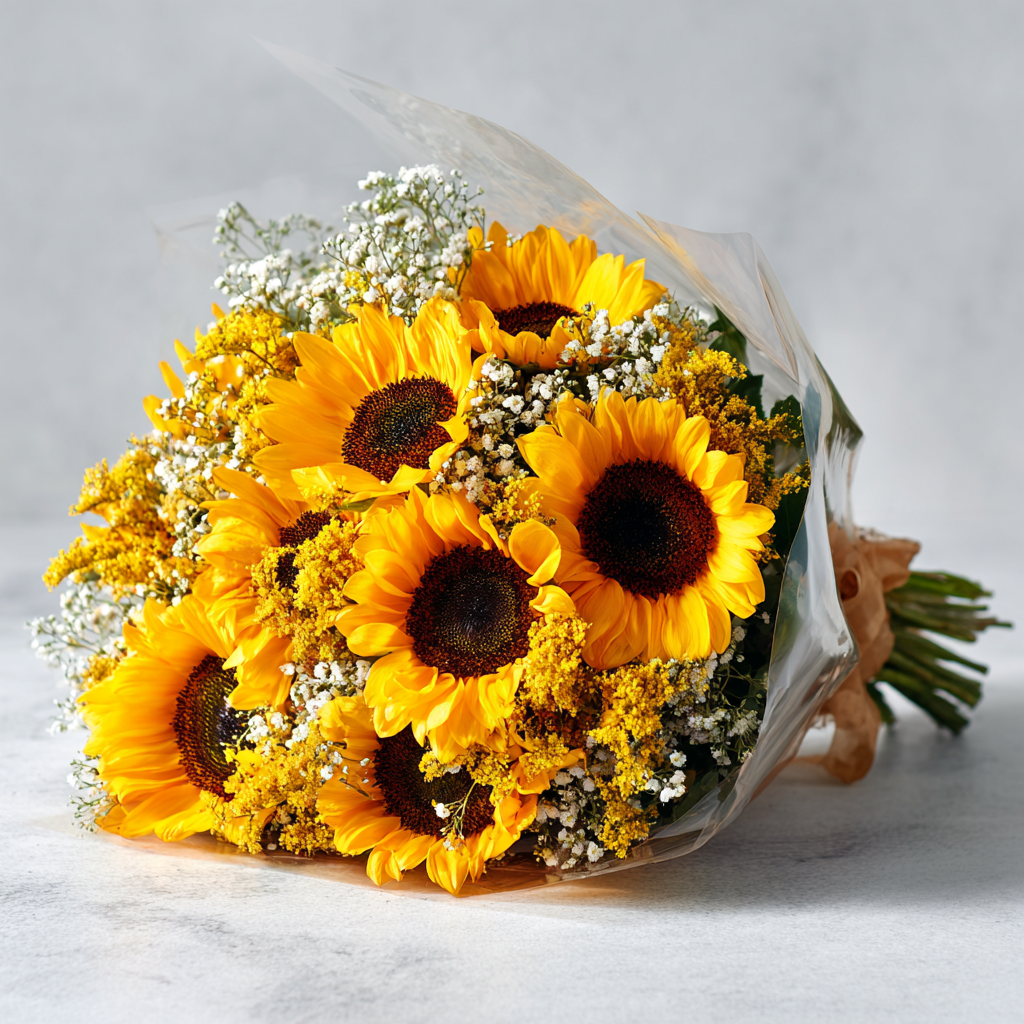 Vibrant Sunshine Sunflowers Bouquet