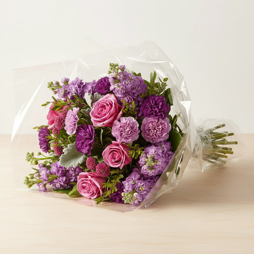 Vibrant Amethyst Garden Flower Bouquet Send Blooms