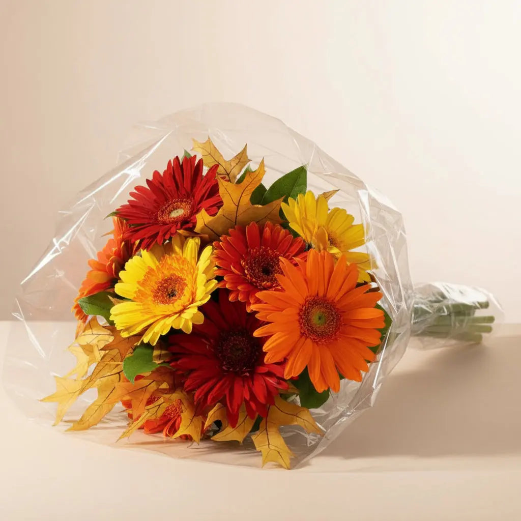 Vibrant Autumn Gerbera Daisies Bouquet Send Blooms